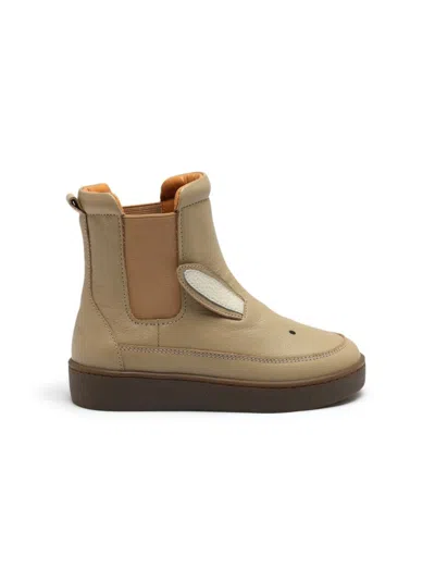 Donsje Kids' Leather Boots In Neutrals