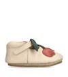 Donsje Leather Cherry Nanoe Crib Shoes In Pink