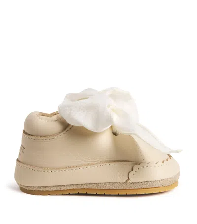Donsje Kids' Leather Lonny Sneakers In Neutral