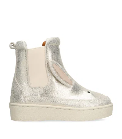 Donsje Kids' Leather Theera Bunny Boots