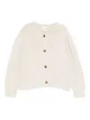 Donsje Long-sleeves Buttoned Cardigan In White