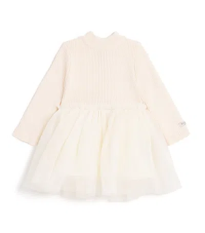 Donsje Kids' Lotus Dress In White