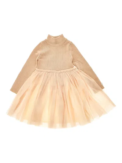 Donsje Kids' Lotus Tulle Dress In Neutral