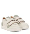 Donsje Malti Leather Sneakers In Beige