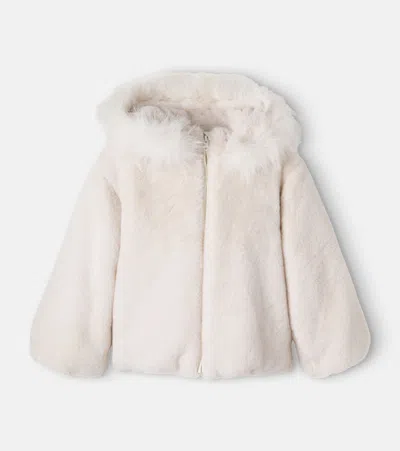 Donsje Kids' Marigolde泰迪绒夹克 In Off White Teddy