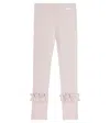 Donsje Marit Ruffled Cotton-blend Leggings In Pink