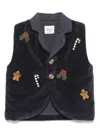 Donsje Mauck Gilet In Blue