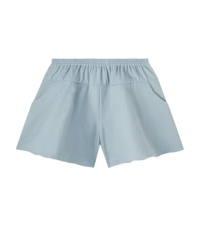 Donsje Kids' Mazena Cotton Shorts In Blue