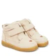 Donsje Mika Kitten Leather Booties In White
