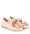 Donsje Mileni Appliqué Leather Ballet Flats In Pink