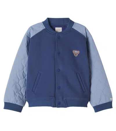 Donsje Noal Cotton-blend Bomber Jacket In Blue