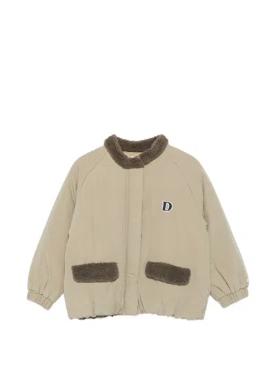 Donsje Kids' Oscor Logo-patch Bomber Jacket In Green