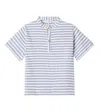 Donsje Ozion Striped Cotton-blend Shirt In Blue