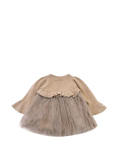 Donsje Kids' Paulien Dress In Brown