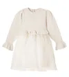 Donsje Paulien Paneled Wool-blend Dress In Neutral