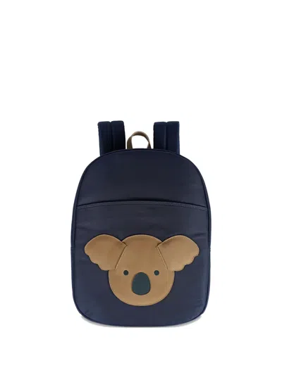Donsje Kids' Pibbe Koala-appliqué Backpack In Blue