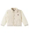 Donsje Pidas Cotton Varsity Jacket In White