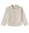 Donsje Pieter Striped Cotton Overshirt In Neutrals