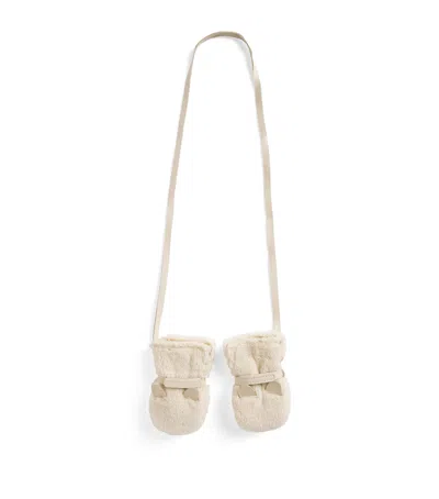 Donsje Kids' Polar Bear Mittens In White