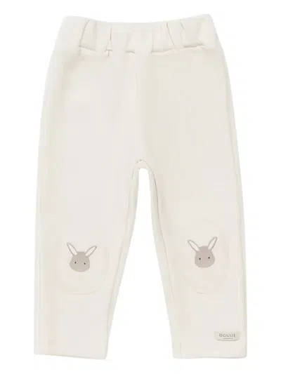 Donsje Babies' Rabbit-embellishment Trousers In Neutral