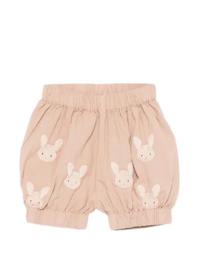 Donsje Babies' Rabbit-motif Bloomers In Pink