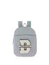 Donsje Raffie Striped-pattern Backpack In Pink
