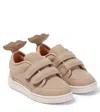 Donsje Rian Leather Sneakers In Vintage Grey