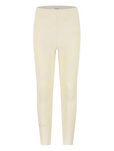 Donsje Kids' Ribbed Leggings In Neutral