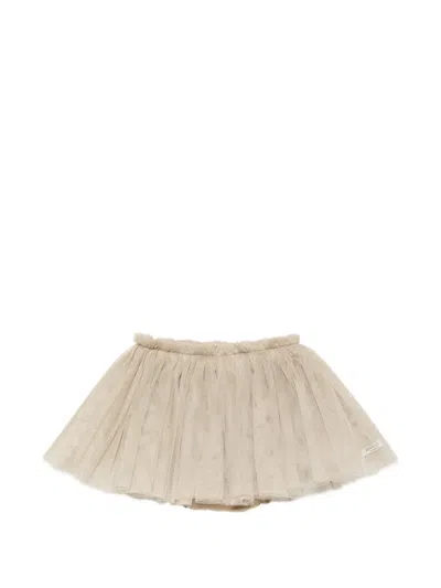 Donsje Babies' Rieta Tulle Layered Skirt In Neutrals