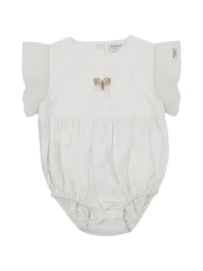 Donsje Babies' Ruffled Butterfly Body In Gray