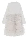 Donsje Ruffled Dress In Neutral