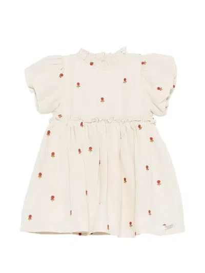 Donsje Babies' Ruffled Floral Dress In Multi