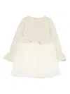 Donsje Ruffled Layered Dress In Neutral