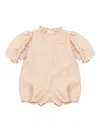 Donsje Ruffled Romper In Neutral