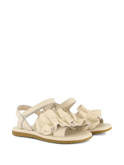 Donsje Kids' Ruffled Sandals In Neutral