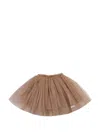 Donsje 러플 스커트 In Brown