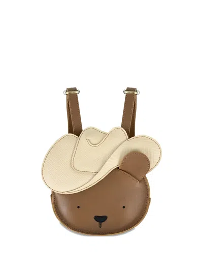 Donsje Kids' Stanez Backpack In Brown