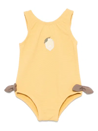Donsje Babies' Stien Swimsuit In Yellow