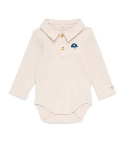 Donsje Kids'  Stretch-cotton Paulo Bodysuit In Brown