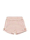 Donsje Striped Button Shorts In Multi