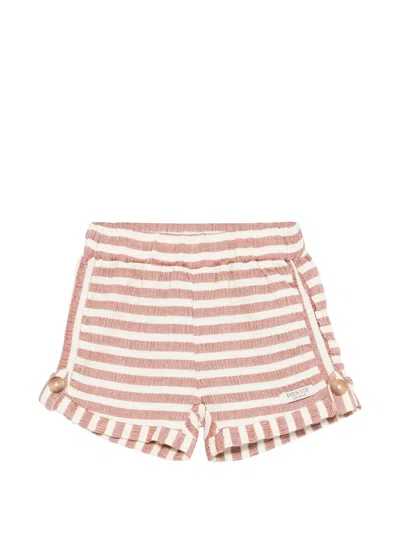 Donsje Babies' Striped Button Shorts In Multi