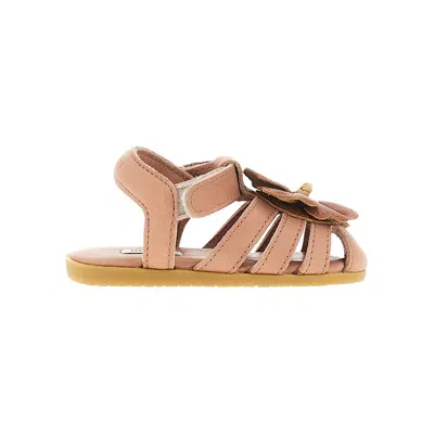 Donsje 'thami Fields' Leather Sandals Kids In Brown