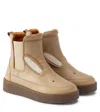 Donsje Thuru Leather Boots In Beige