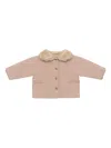 Donsje Tjarda Ruffled-collar Jacket In Pink