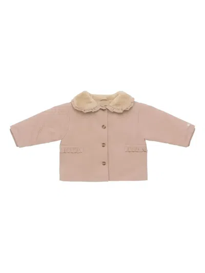 Donsje Babies' Tjarda Ruffled-collar Jacket In Pink
