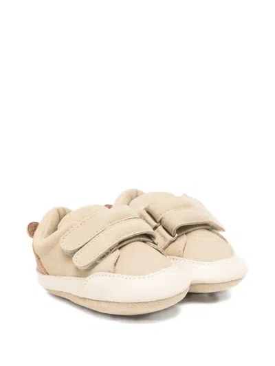 Donsje Babies' Touch-strap Leather Pre-walkers In Nude