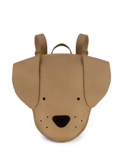 Donsje Kids' Umi Dog-shaped Backpack In Pink