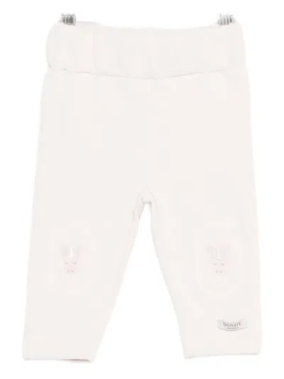 Donsje Babies' Unicorn-embellished Trousers In White