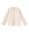 Donsje Venne Gathered Blouse In Neutral