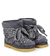 Donsje Walaya Shearling-trimmed Boots In Multi
